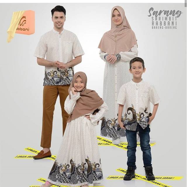 Baju sarimbit rabbani alzeera seragam keluarga couple rabbani
