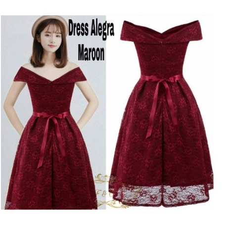 Pakaian Natal Terbaru Dres Wanita Kekinian / Dress Brukat Alegra Pendek Remaja Korea Terbaru 2022 Mo