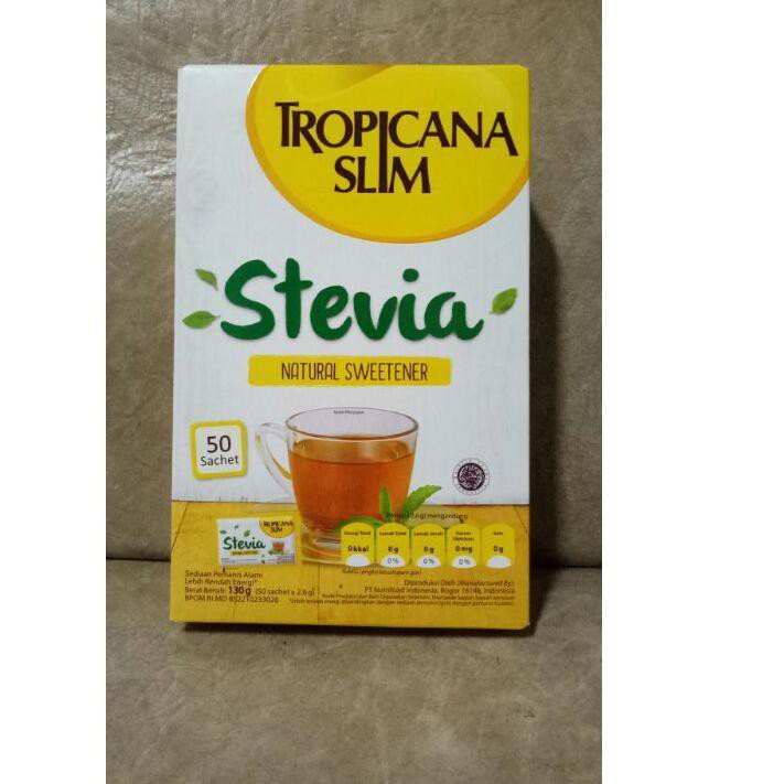 

Saleϟnew STEVIA Tropicana Slim isi 50pc- Gula 0 KKal (EXPATE DATE 2022)