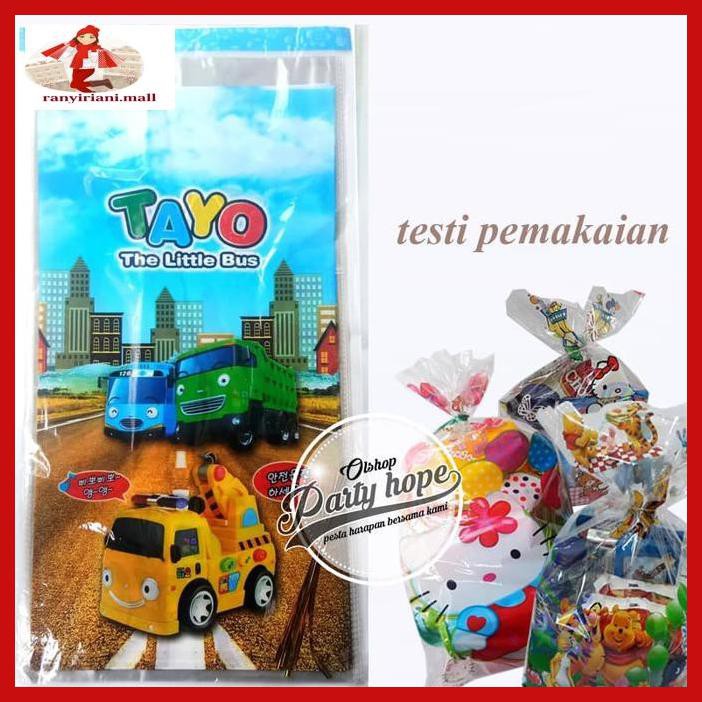

E343Te6- Plastik Snack Tayo / Souvenir Ultah / Plastik Bingkisan Kado Kartun Yuiu9O-