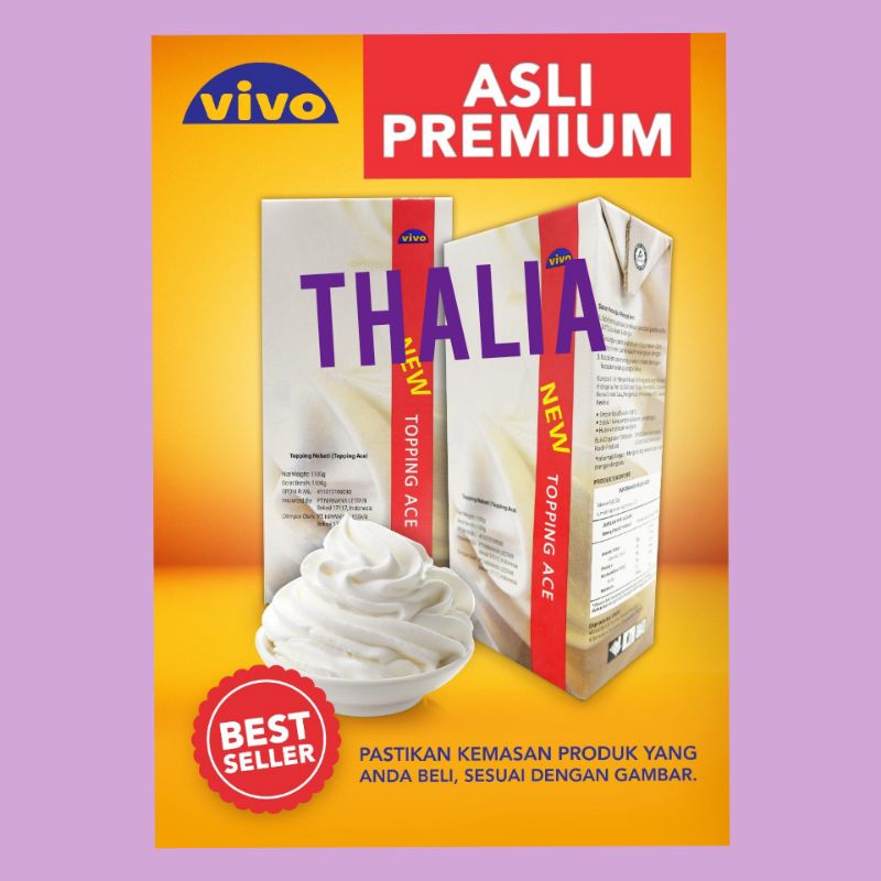 

VIVO WHIPPING CAIR 1LTR, LEMBUT DAN KOKOH SETELAH DI MIX