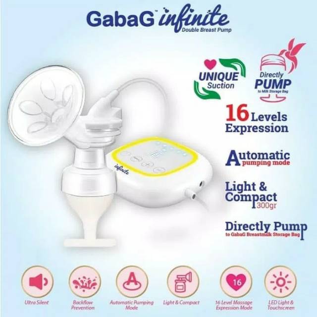 GABAG INFINITE ELECTRIC DOUBLE BREAST PUMP/POMPA ASI