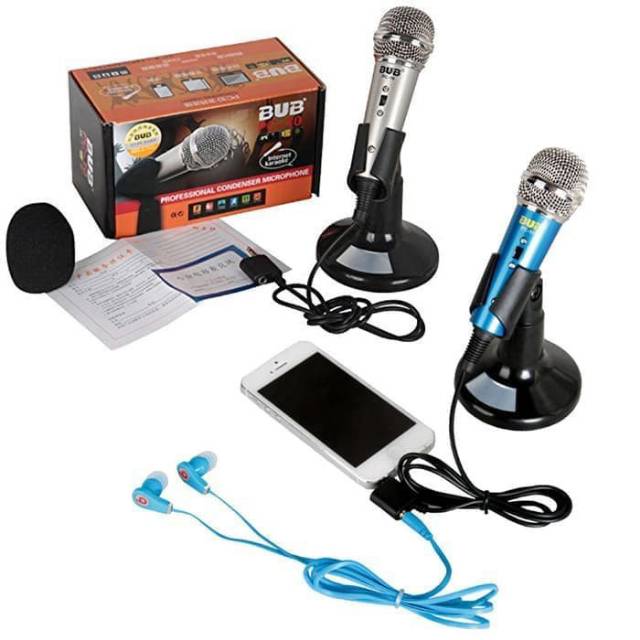 Microphone Condenser BUB 3.5mm 2input Smartphone PC-10