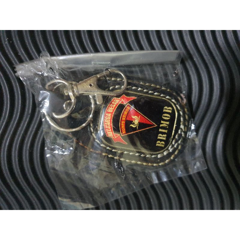 Gantungan Kunci Kulit BRIMOB - Gantungan Kunci Kulit BRIMOB-Keychain BRIMOB