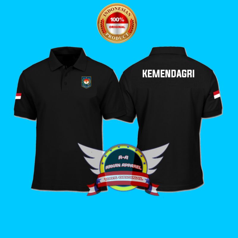 KAOS KERAH KEMENDAGRI KAOS POLO SHIRT KEMENTRIAN DALAM NEGERI