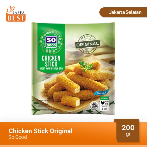 So Good Nugget Ayam Stick Original 200 gr