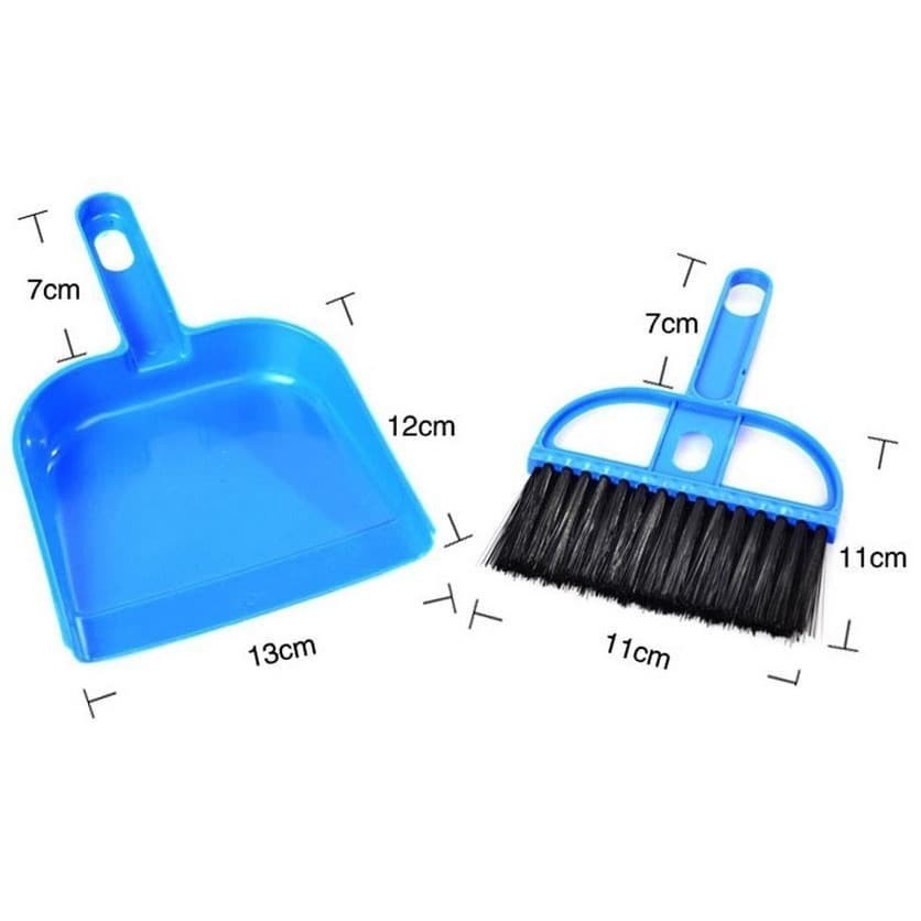 Sapu Pengki Mini Set Serbaguna Sapu Serokan Kecil Mini Dustpan Set Universal