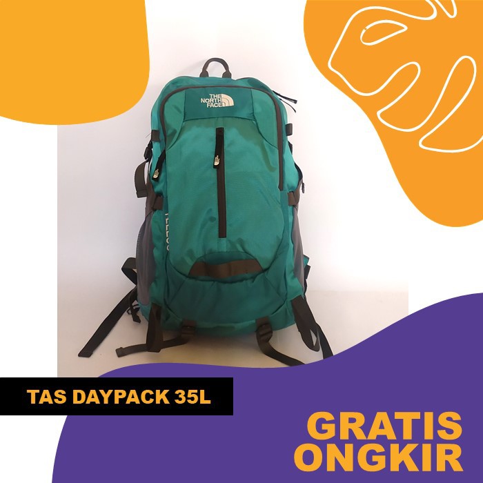 Tas Daypack / Tas Ransel The North Face 35L lokal serasa Ori waterproof / tahan air