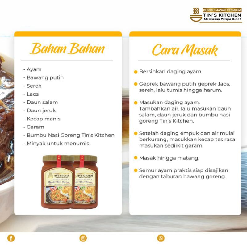 

BUMBU NASI GORENG TINS KITCHEN from 18k-105k
