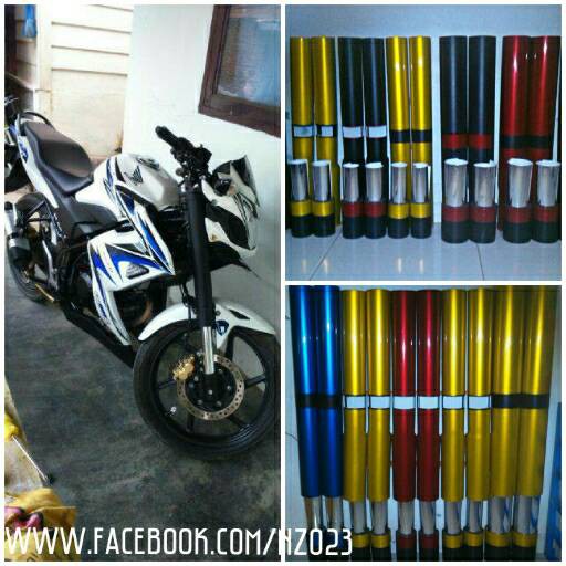 Cover/Kondom Shock UPSIDE DOWN Utk BYSON,VIXION,MEGAPRO,TIGER,CB150R diskon