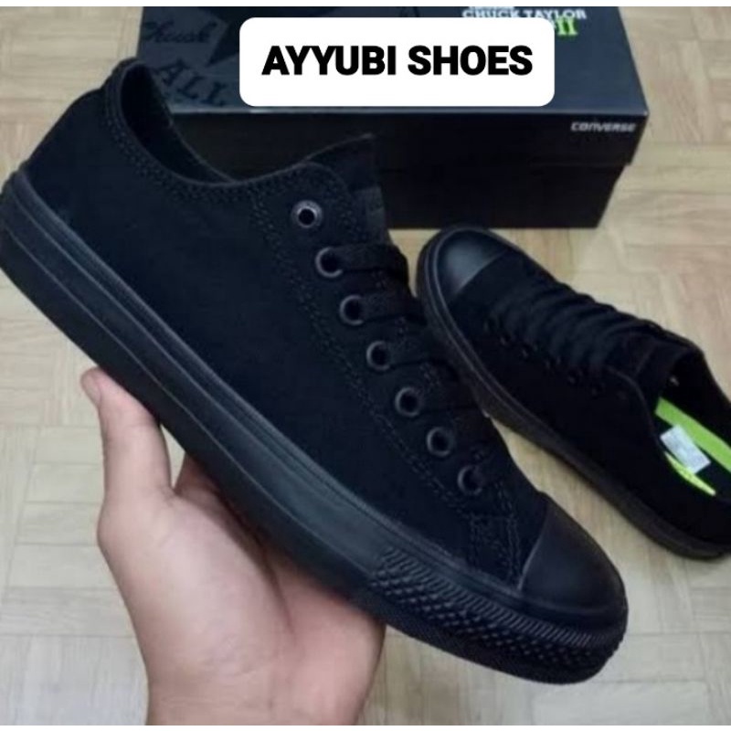 SEPATU CONVERSE ALL STAR ALL BLACK KUALITAS PREMIUM ORIGINAL