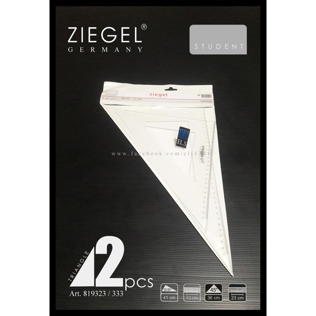 

PROMO Ziegel Penggaris Segitiga Set