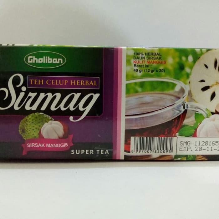 Teh Sirmag Gholiban Herbal Sirsak Dan Manggis