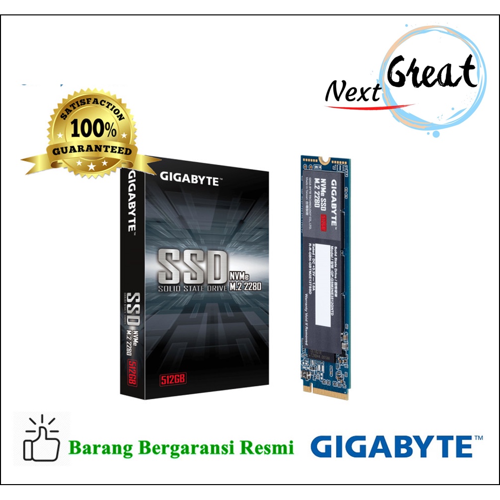 Gigabyte NVMe SSD 256GB M.2 2280 PCI-Express 3.0 x4