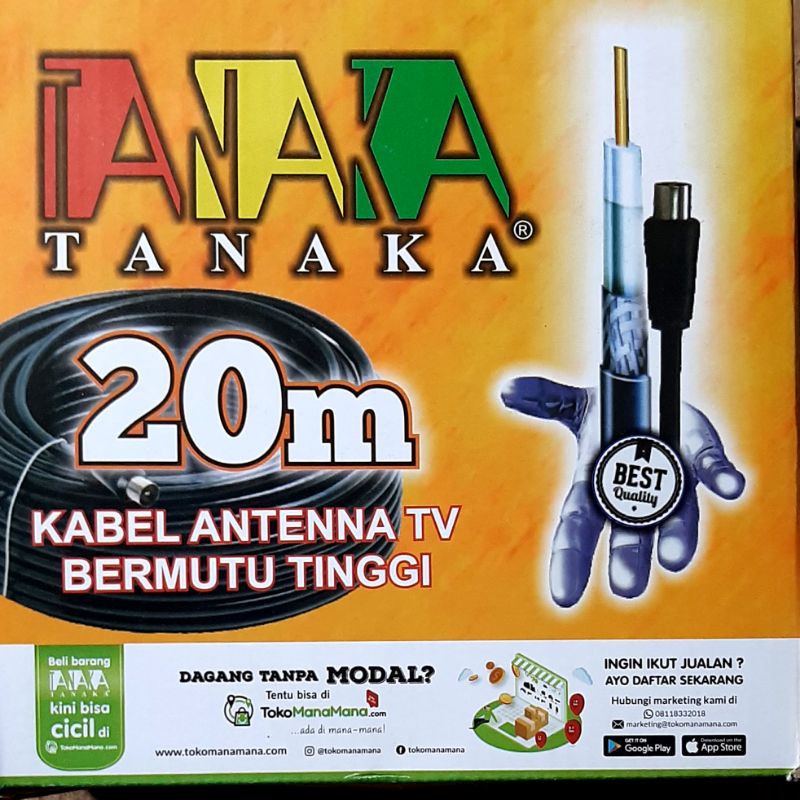 KABEL ANTEN TV 20M ORIGINAL TANAKA