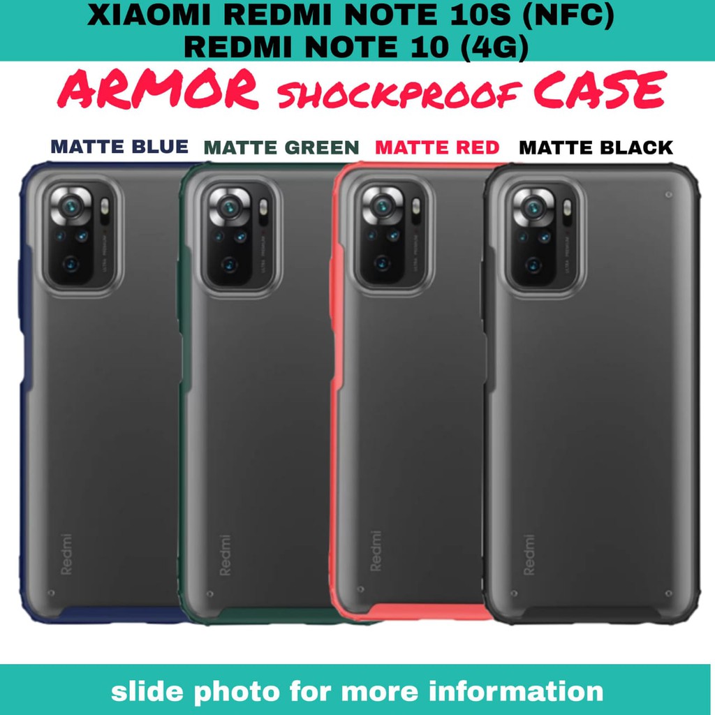CASE ARMOR XIAOMI REDMI NOTE 10S NFC / REDMI NOTE 10 (4G) - casing