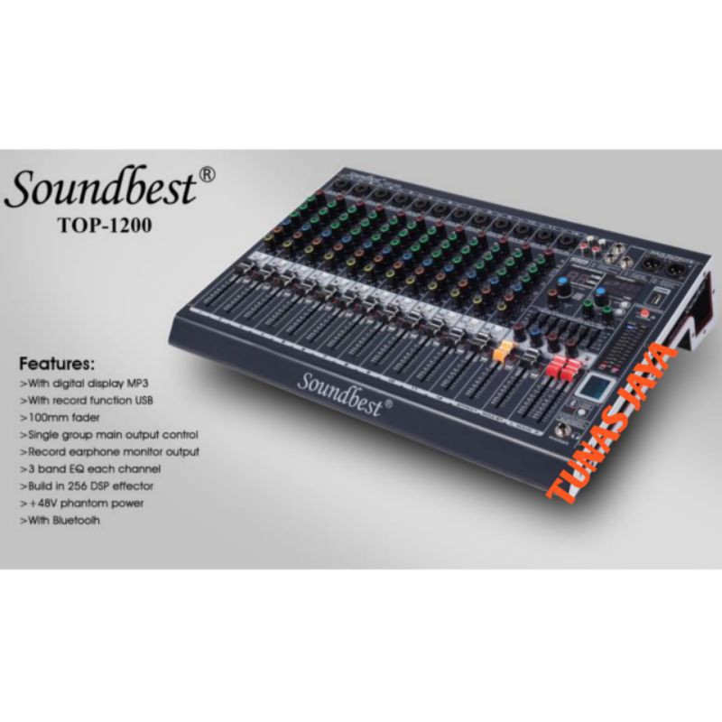 MIXER SOUNDBEST TOP1200 MIXER AUDIO SOUNDBEST TOP-1200 MIXER ORIGINAL SOUNDBEST TOP 1200