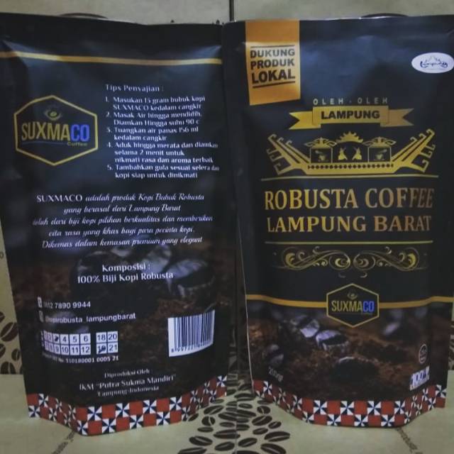 

KOPI ROBUSTA PREMIUM LAMPUNG SUXMACO COFFEE
