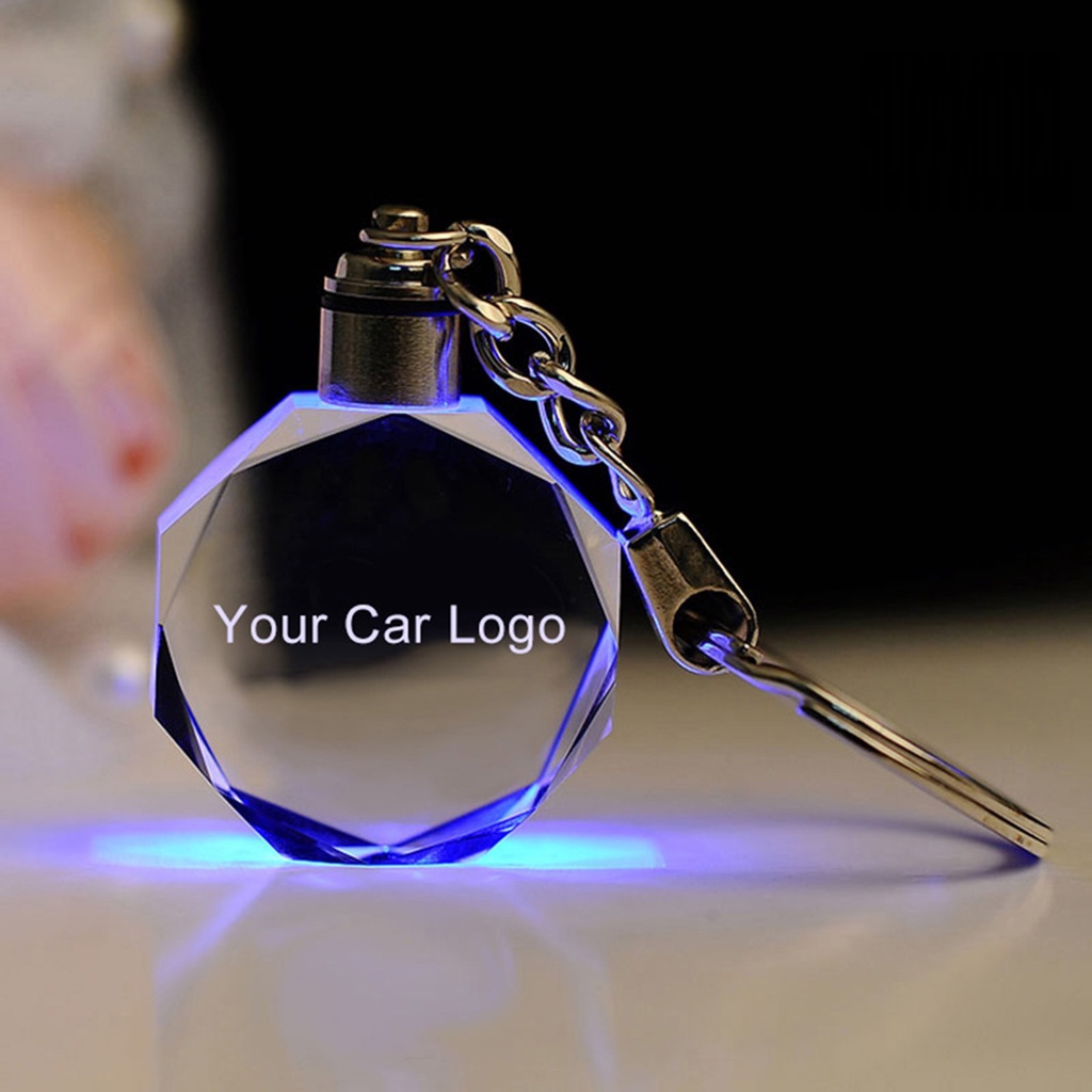 Suppmodel Gantungan Kunci Logo Mobil Dengan Lampu LED