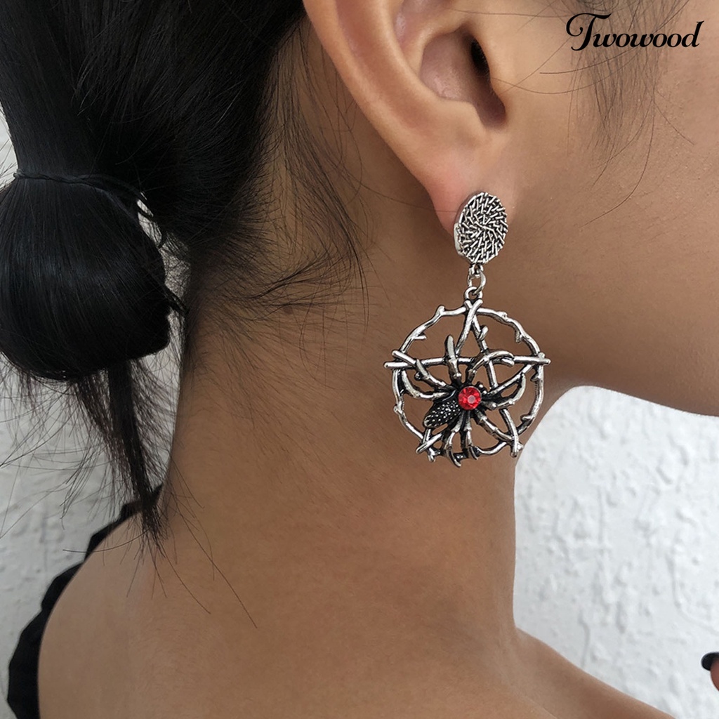 1 Pasang Anting Menjuntai Bahan Alloy Anti Karat Gaya Vintage Untuk Pesta