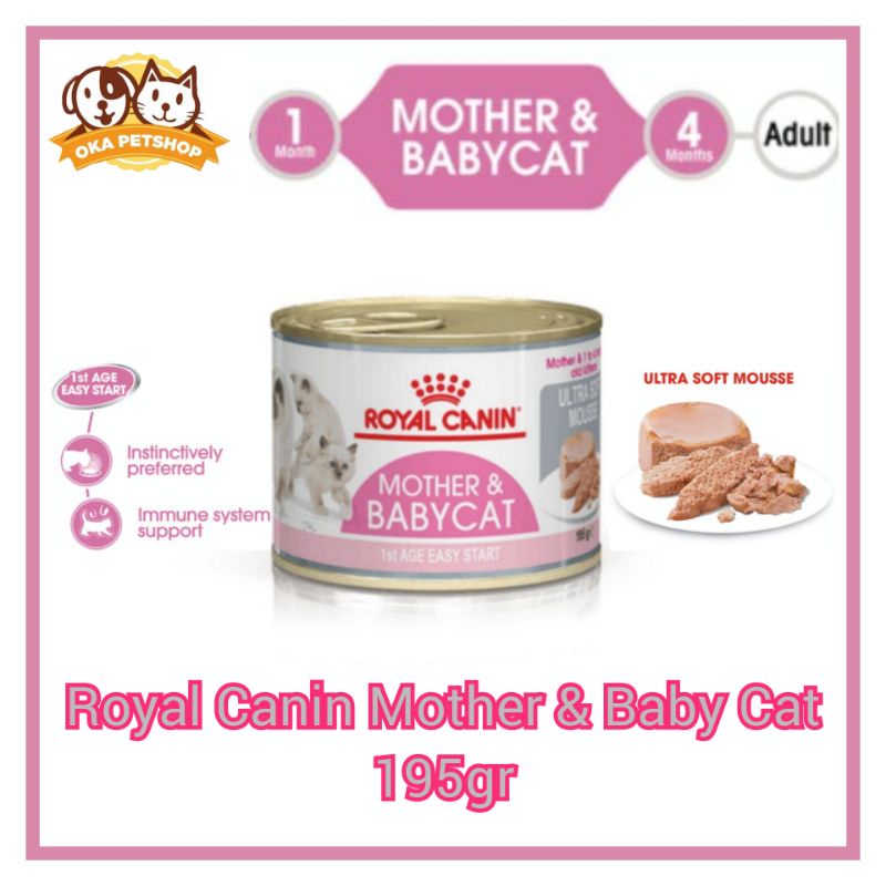 Royal Canin Mother &amp; Baby Cat Instinctive Kaleng 195gr / wetfood Rc baby cat kaleng