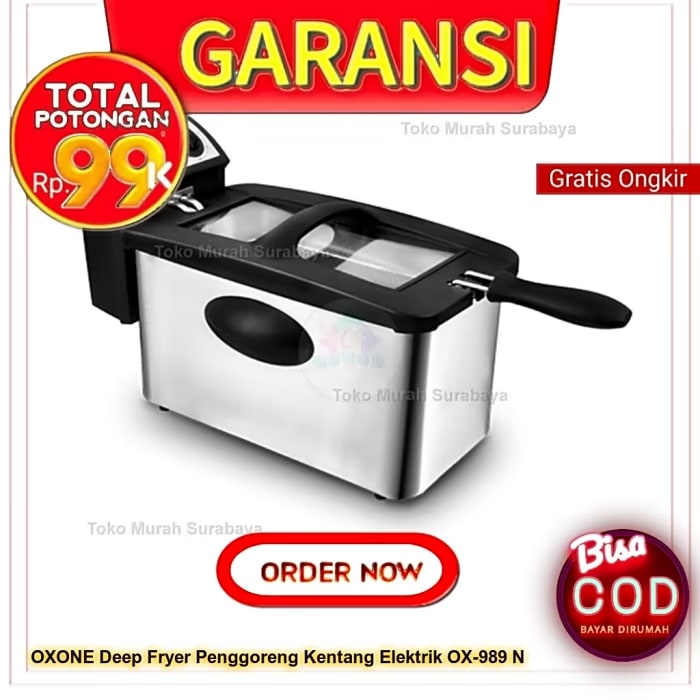 OXONE Deep Fryer Penggoreng Kentang Elektrik OX-989 N