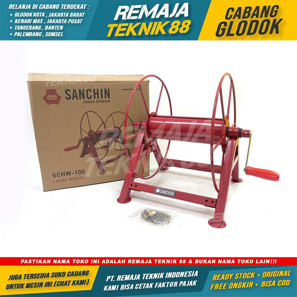 SANCHIN HR 100 METER ALAT GULUNGAN SELANG AIR TAMAN SELANG STEAM