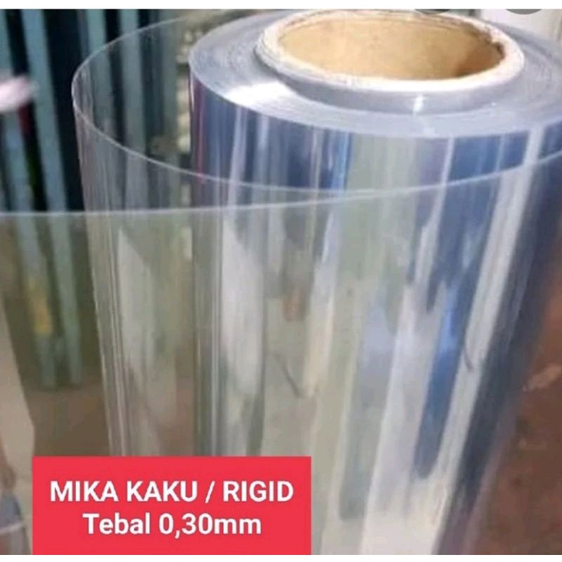 Plastik Mika Kaku 0,30mm lebar bahan 137cm 100cm