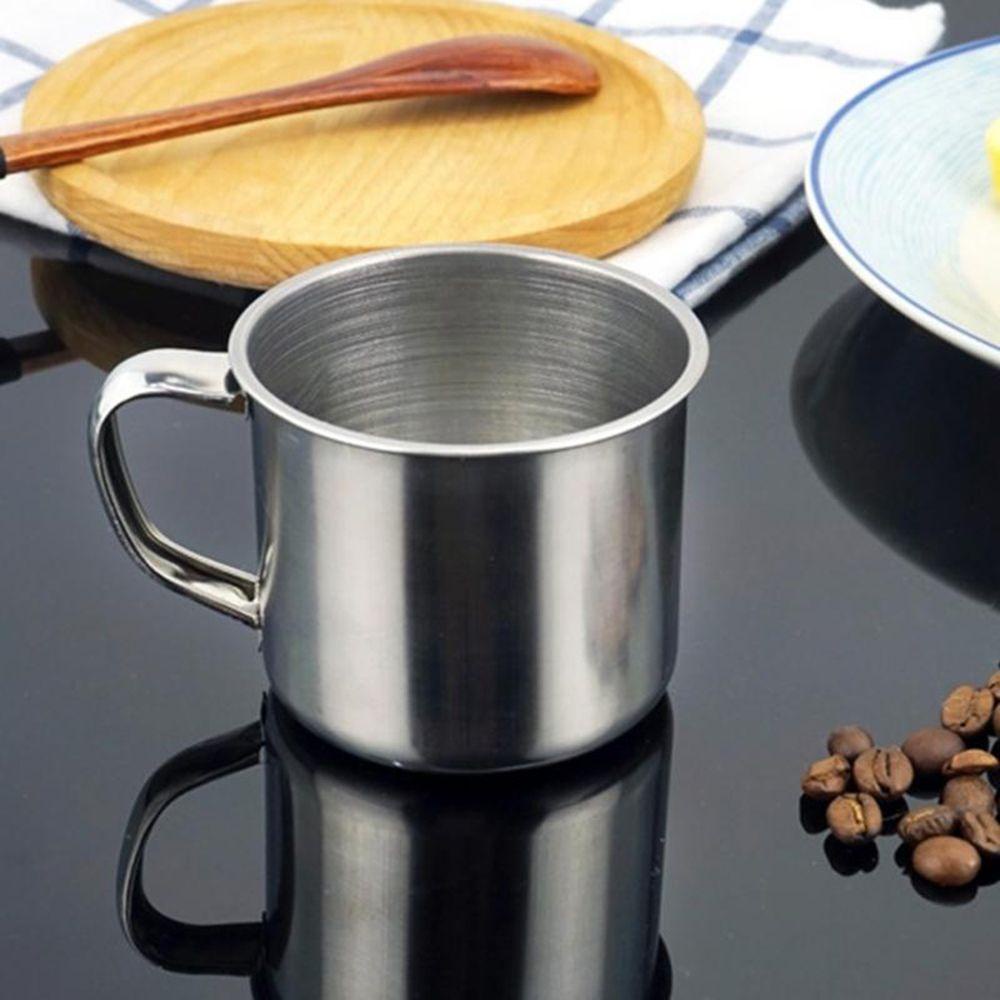 Populer Mug Kopi 200ml Mini Travel Metal Stainless Steel