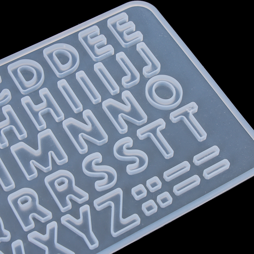 Suyou Cetakan Resin Epoksi Uv Bentuk Huruf Bahan Silikon Untuk Membuat Gantungan Kunci / Perhiasan Diy