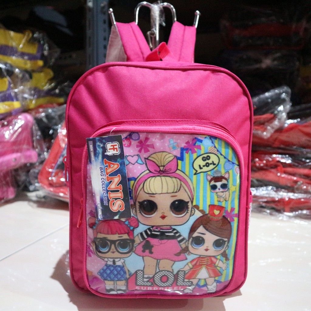 TERMURAH Tas Ransel Gendong Kecil Tas Anak Mini Pink Sekolah Play Group TK SD Cewek Perempuan