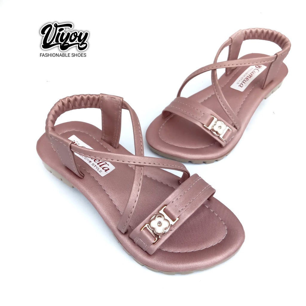 TERBARU!! Sandal Selop Wanita Simple Spon Love