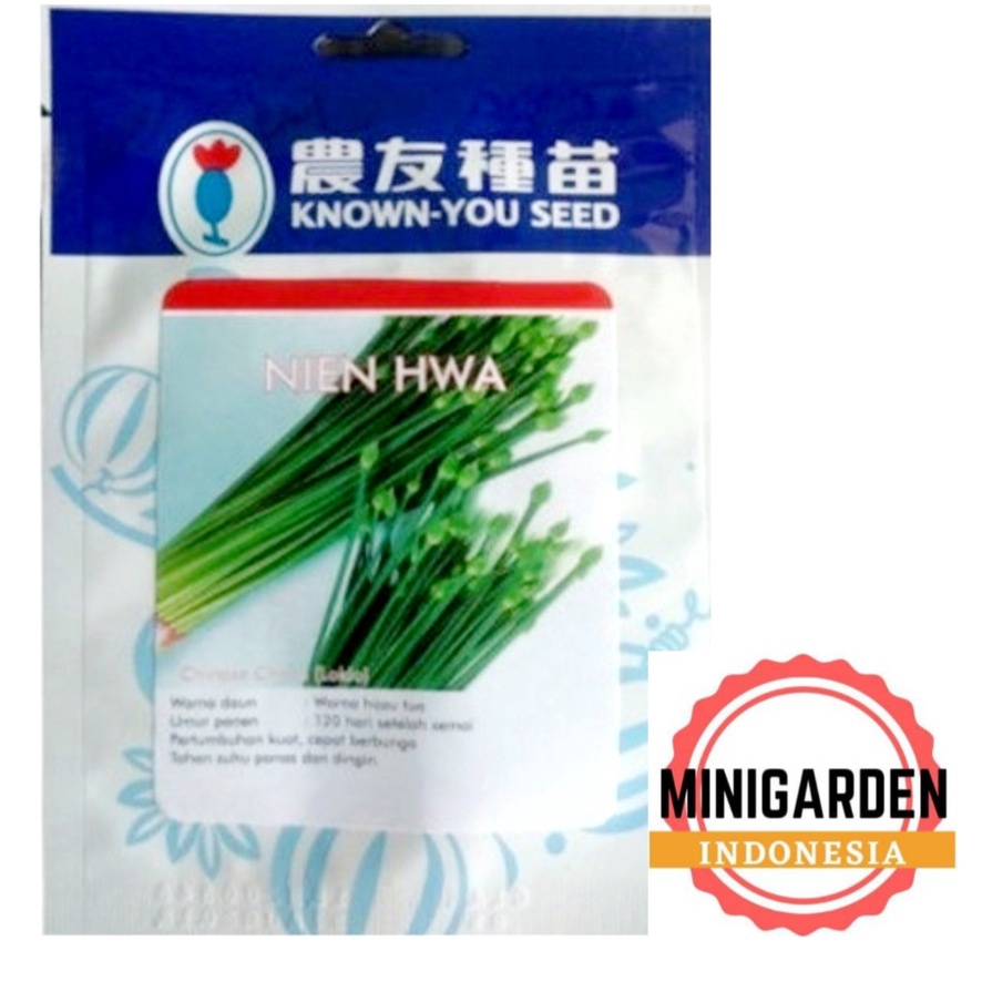 KUCAI NIEN HWA 20 GRAM PACK BESAR benih biji bibit daun bawang chinese chives lokio hibrida f1 known you seed