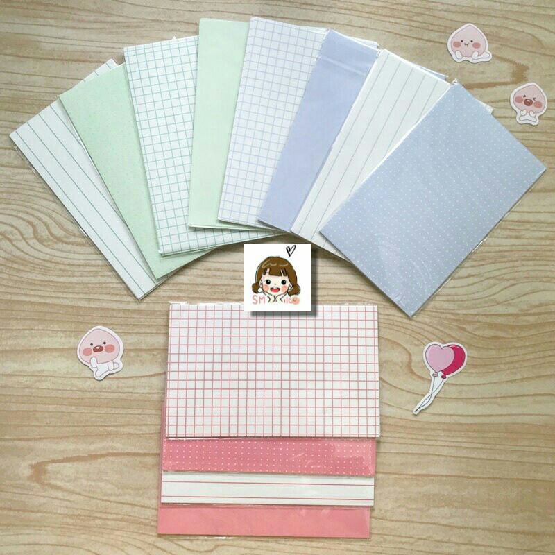 

10lembar MEMO sheets sticky note horizontal/grid lucu murah