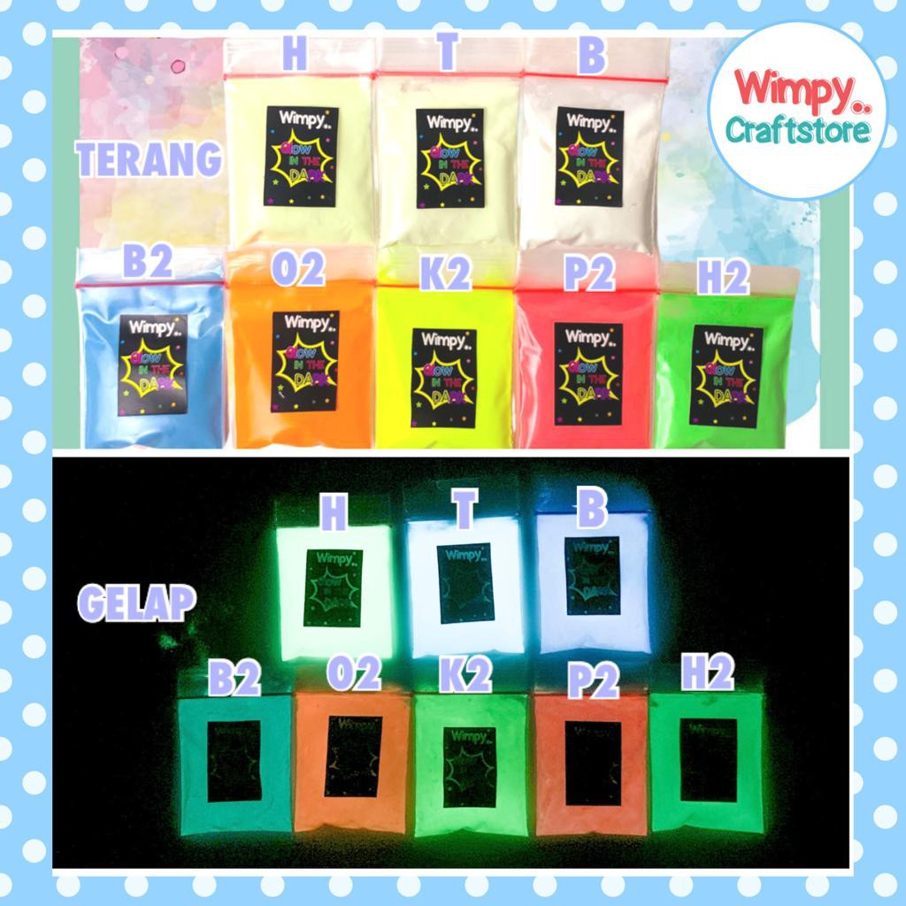 Bubuk glow in the dark cat glow in the dark paint bubuk fosfor serbuk fosfor bahan resin bahan slime