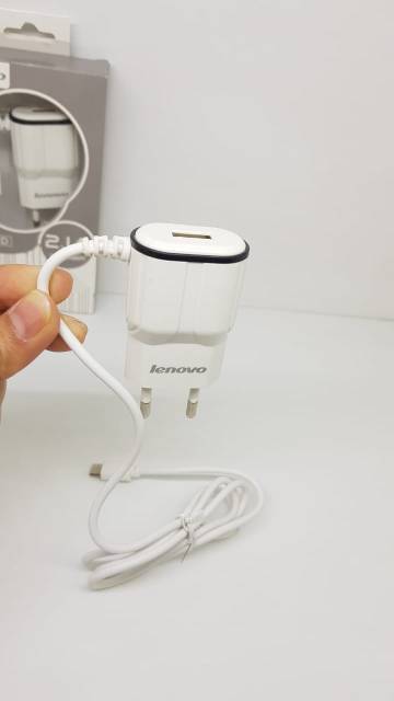 Charger Lenovo 2.1A Casan Lenovo 2 Output 1 USB 1 Kabel Data Micro Android