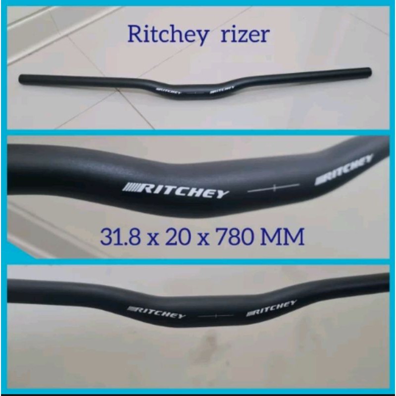 Handlebar Ritchey rizer 31.8 x 780 mm. stang sepeda mtb rise 20 mm 2 cm Alloy