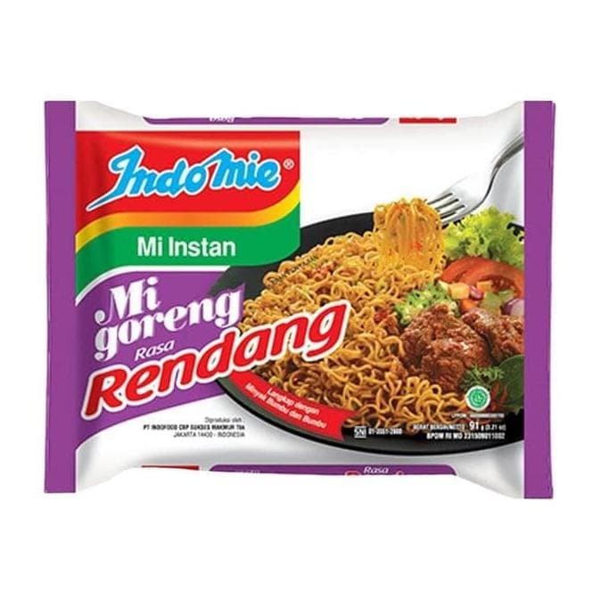 

Indomie Goreng Rendang Mie Instan 91 gr 5 pcs/Banded