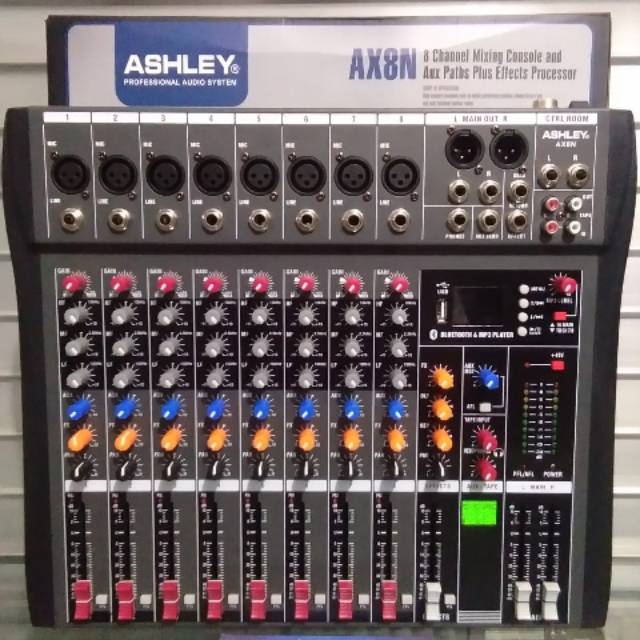 Mixer Audio Ashley Ax8 N 8 Channel Original Product Ashley