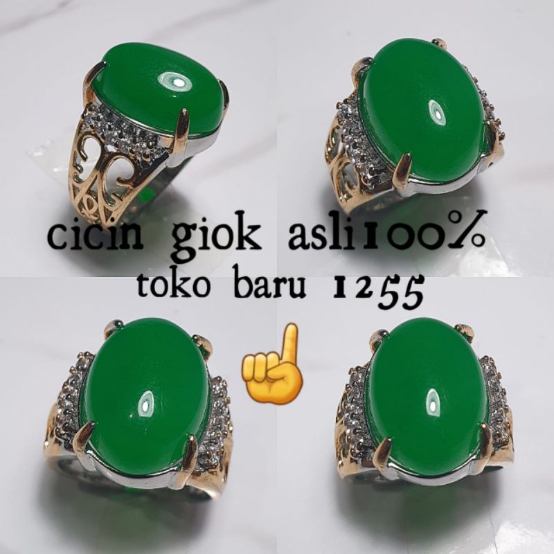 Cincin pria  cicin giok top HQ asli termurahh