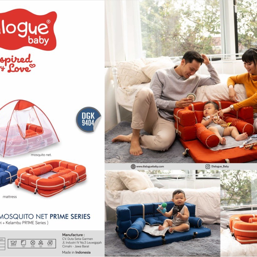 Dialogue Baby Kasur Bayi 5in1 Prime Series + kelambu / Matras Tidur Bayi