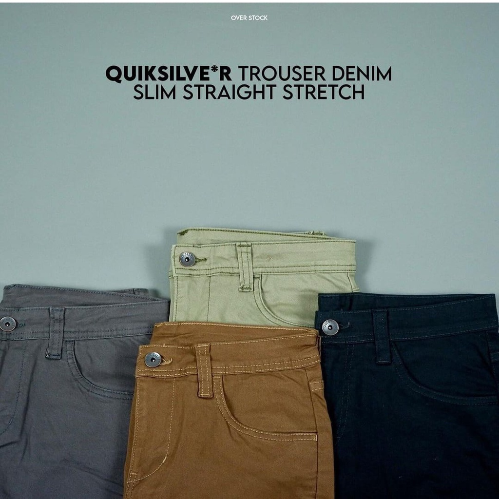 Quiksilve*r Trouser Denim Slim Straight Strtch