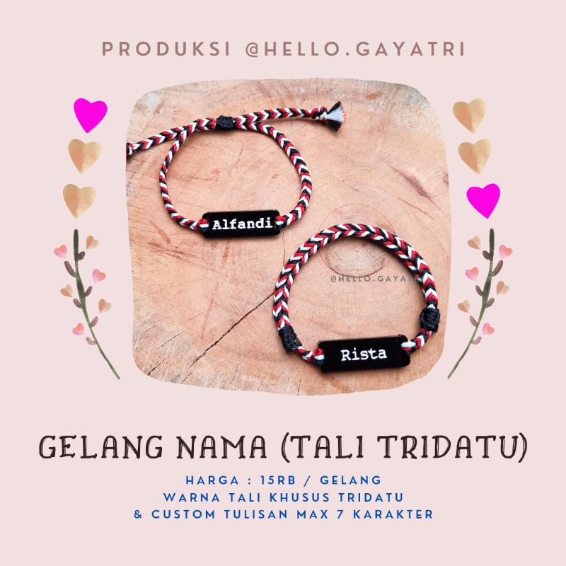 GELANG NAMA TRIDATU