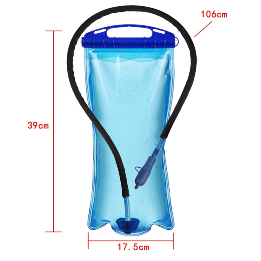 TaffSPORT Kantung Air Minum Sepeda Cycling Hiking Water Bladder Hydration Bag 2L - SD16 - Blue