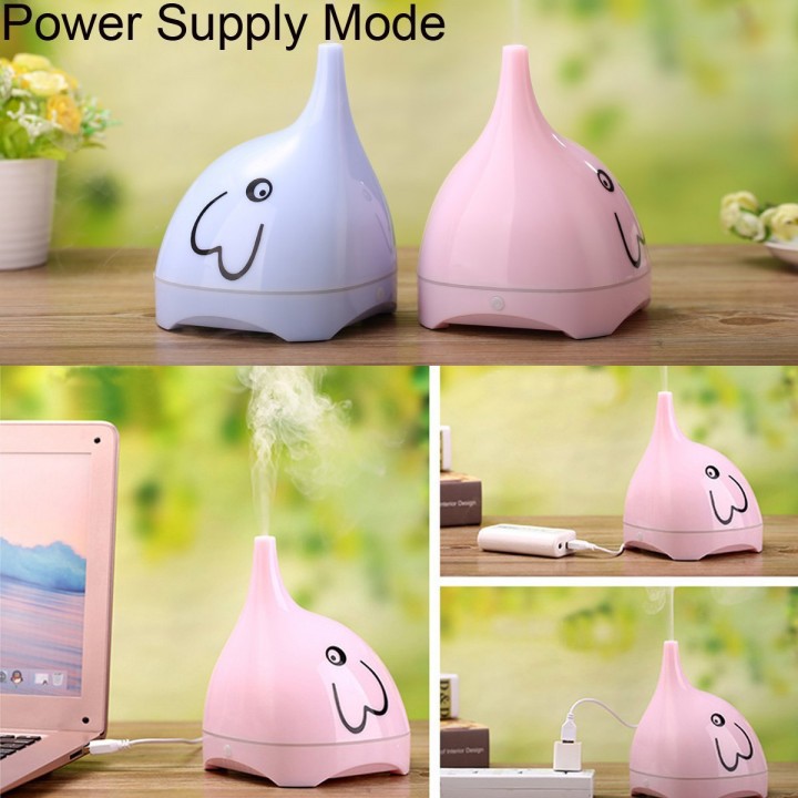 U05 - USB Humidifier Cool Mist LED Mini Air Humidifier 180ml Blue