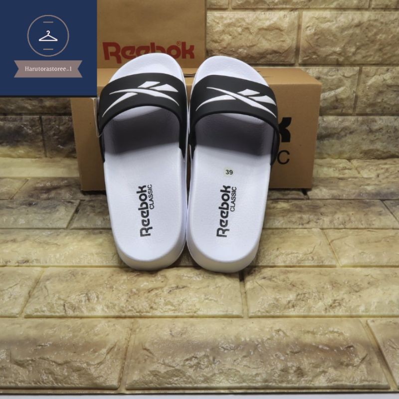 SANDAL SLIDE REEBOK CLASSIC ALL VARIAN KUALITAS PREMIUM BERBAHAN FULL KARET UNTUK PRIA MURAH