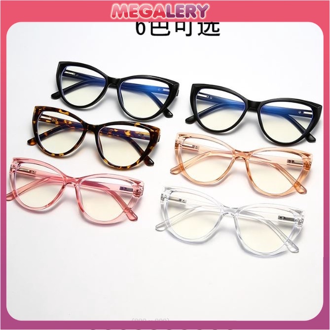 Kacamata Hitam Cat Eye Korea Wanita Kacamata Anti Radiasi Wanita Fashion leopard Sunglasses