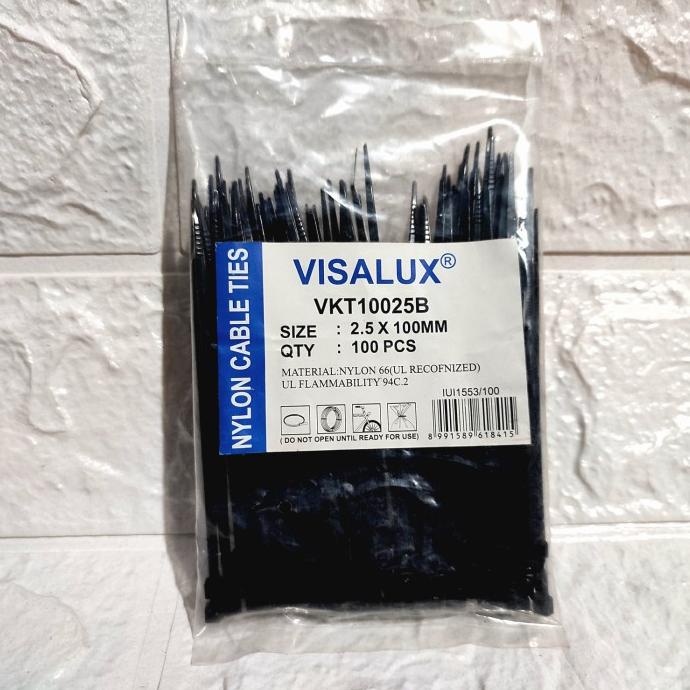 

Produk Unggulan] Kabel Cabel Ties Tis 2.5 X 100MM isi 100pcs Kabel ties Hitam