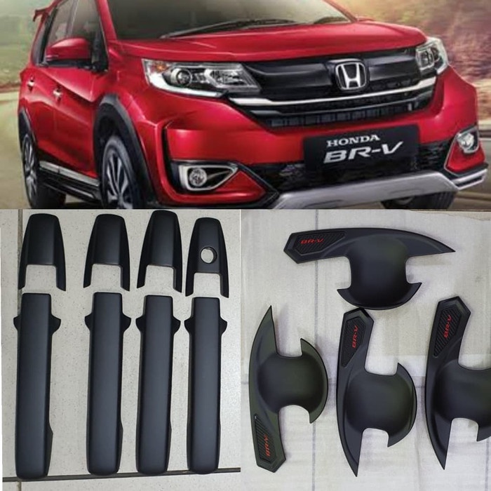 Paket Cover Handle &amp; Outer HITAM DOFF Honda BRV BR-V