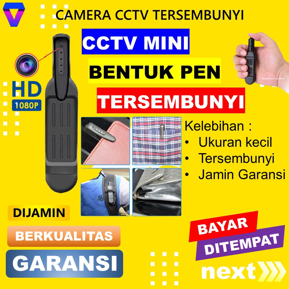 KAMERA KECIL MINI TERSEMBUNYI CAMERA CCTV HD PENGINTAI SPY CAMCAMERA PENGINTIP TANPA KABEL 1080 JS51